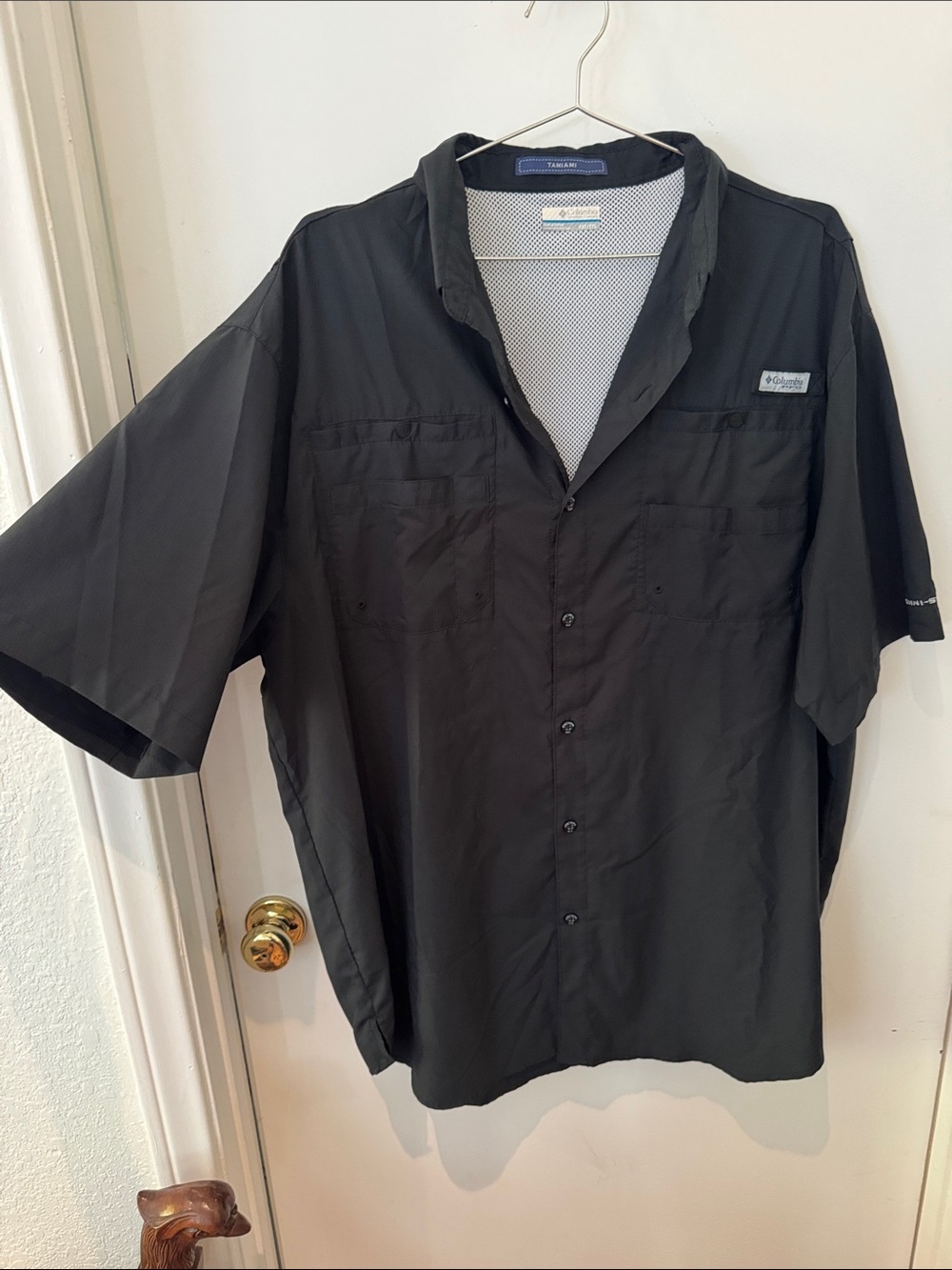 Columbia Black Short-Sleeve Performance Shirt